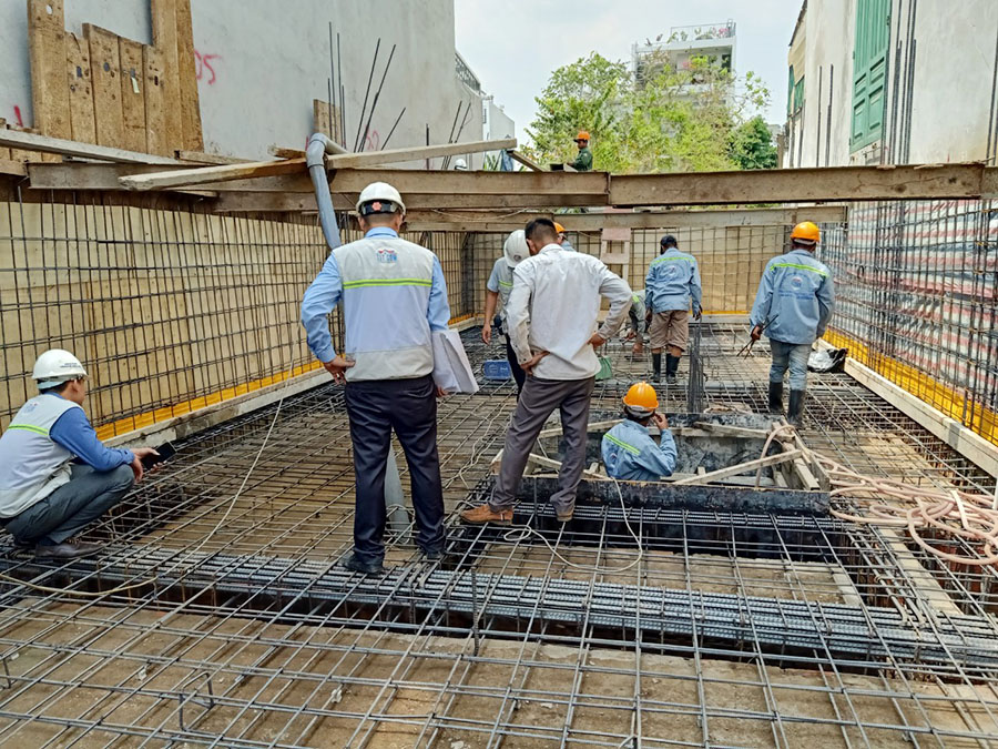 Công đoạn thi công tầng hầm và nghiệm thu
