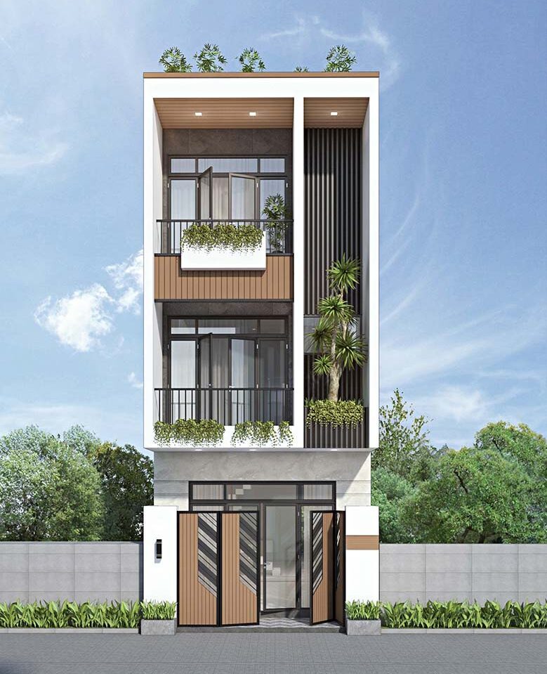 Mẫu nhà 1 trệt 2 lầu