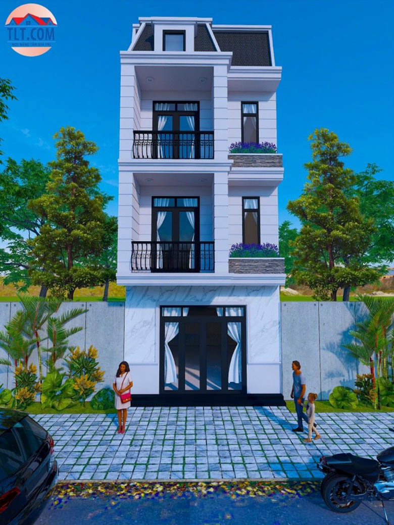 Thiết kế mẫu nhà 3 tầng tại Tân Uyên