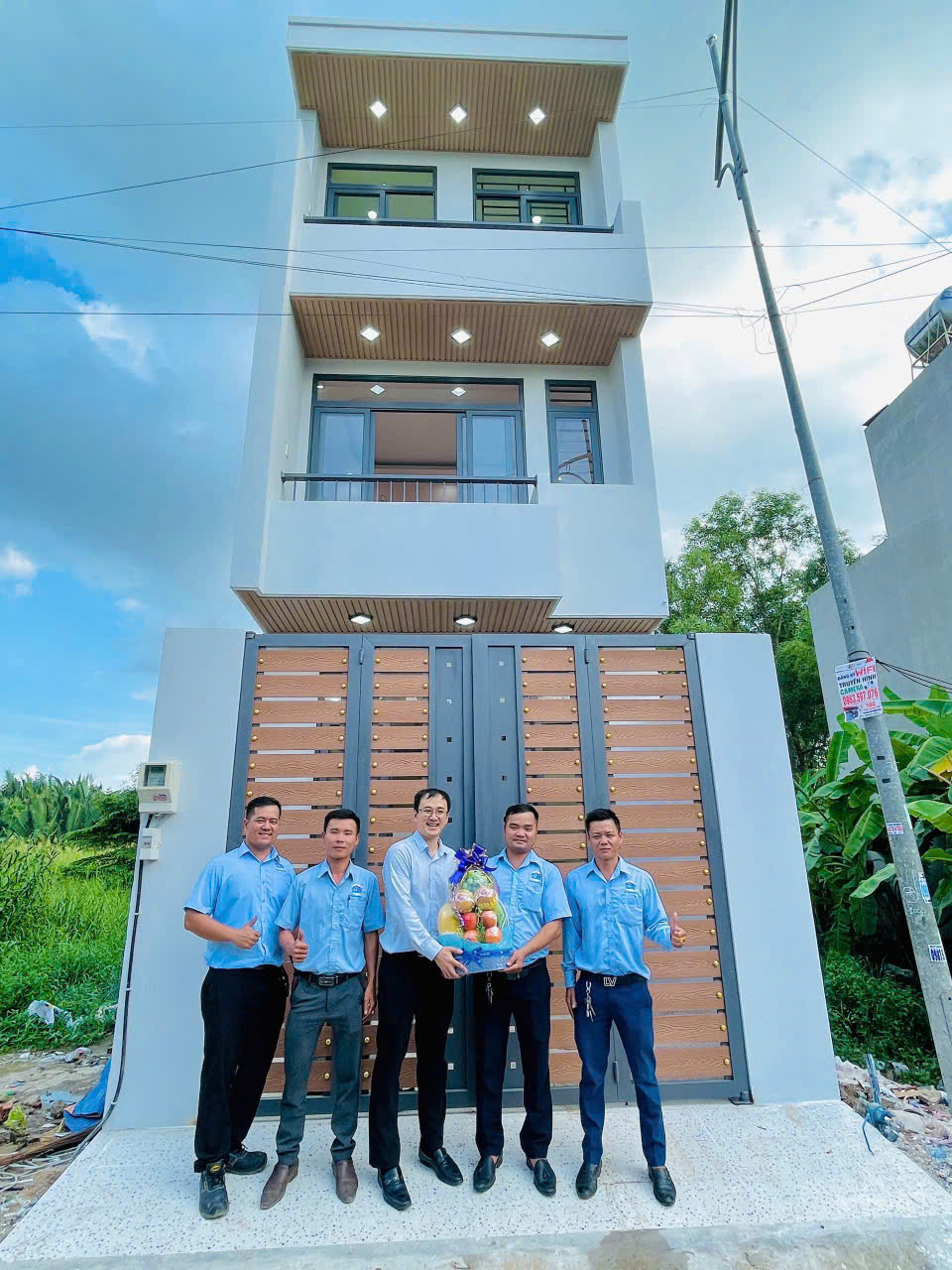 Bàn giao dự án xây dựng nhà phố 3 tầng tại Thủ Đức
