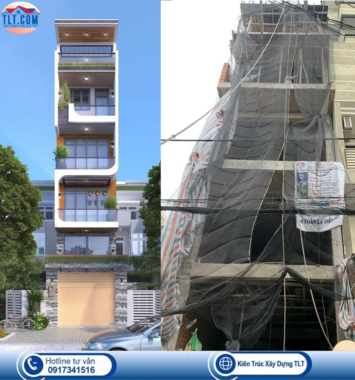 Thi công xây dựng nhà phố tại Tân Bình, TPHCM
