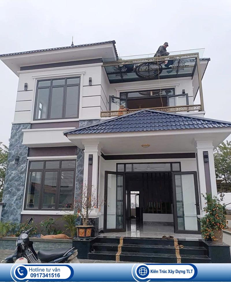 Hoàn thiện biệt thự 2 tầng mái nhật 