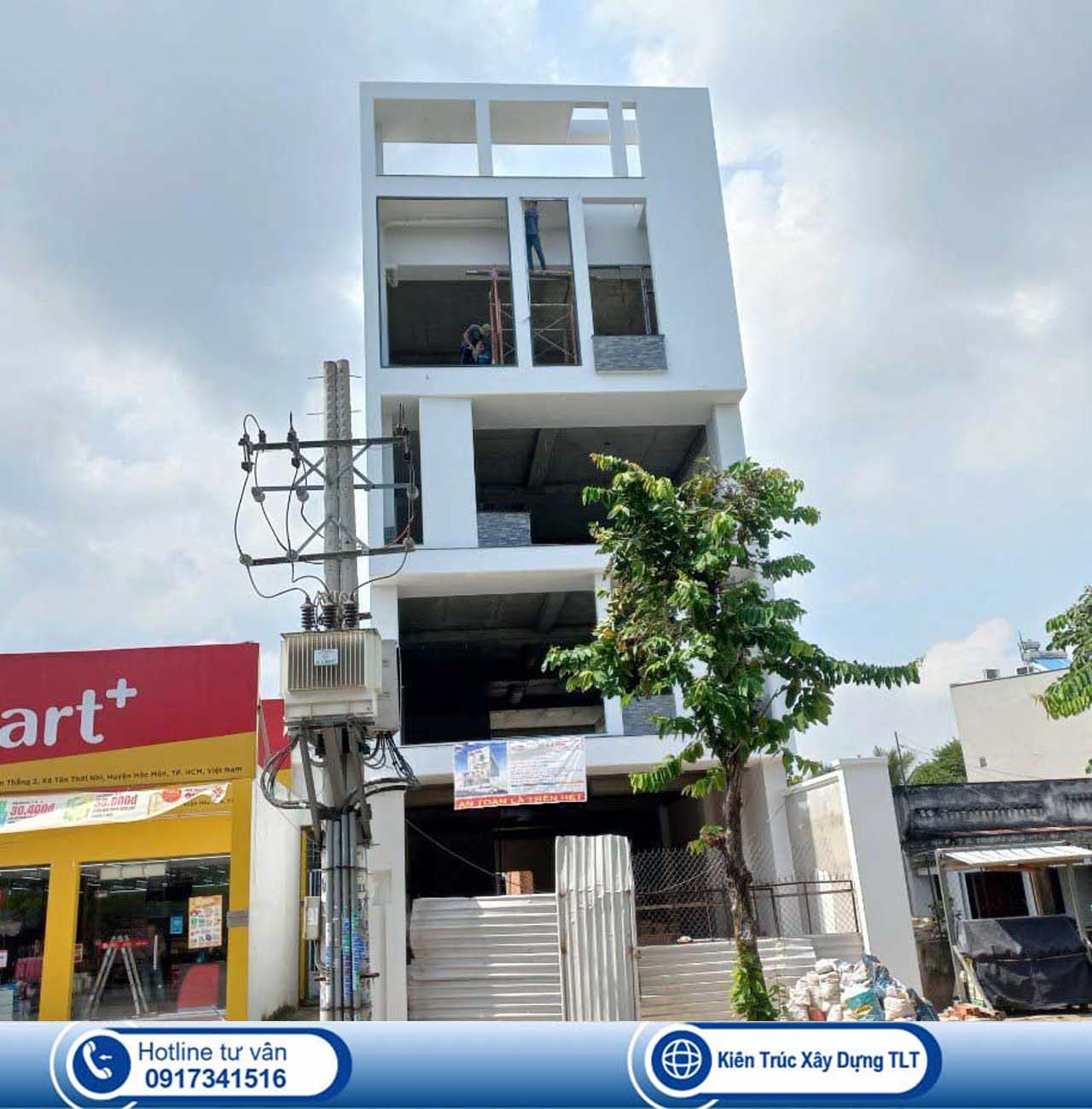 Thi công xây dựng căn hộ dịch vụ tại Hóc Môn, TPHCM