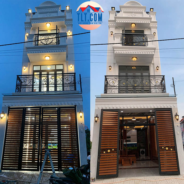 Thi công trọn gói nhà phố 3 tầng tân cổ điển tại Thủ Đức, TPHCM 