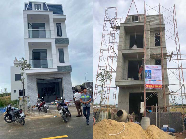 Dự án xây nhà phố tân cổ điển trọn gói tại Dầu Tiếng Bình Dương