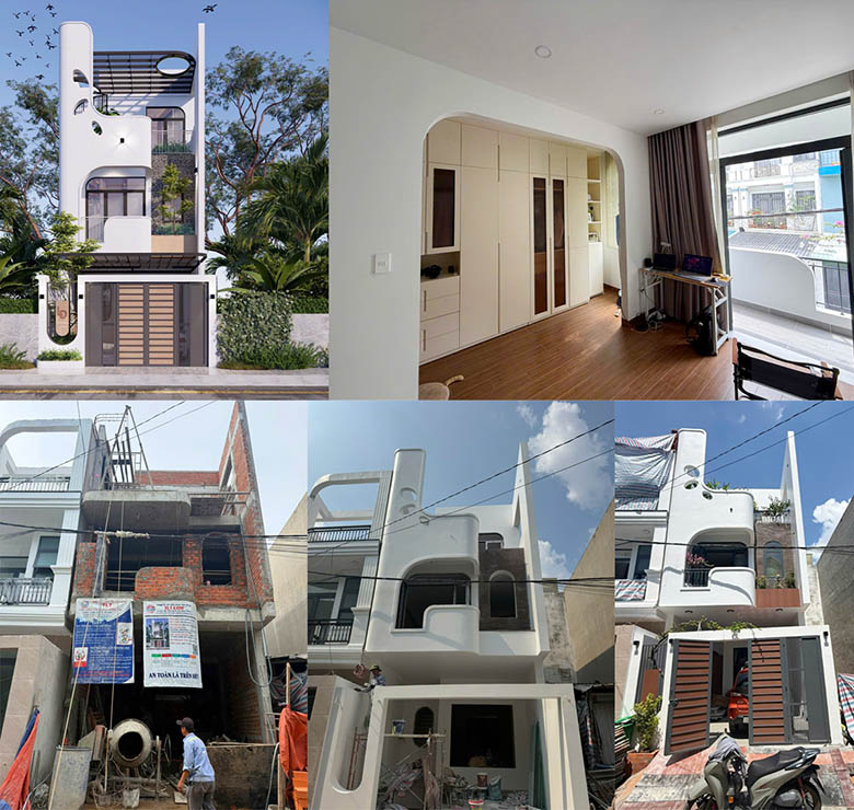 Dự án xây nhà phố 1 trệt 2 lầu tại Thủ Đức