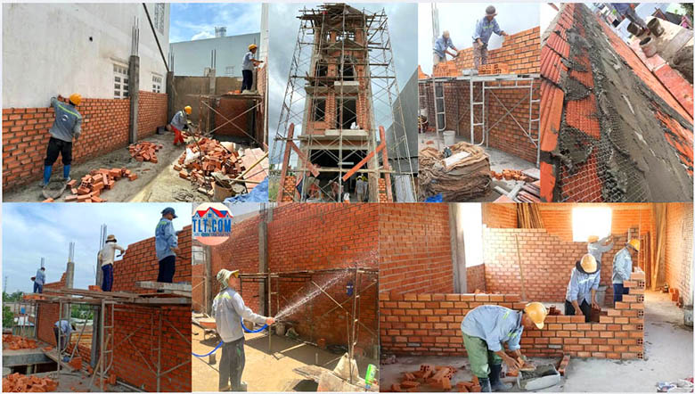 Thi công bảo dưỡng và công đoạn xây dựng phần thô