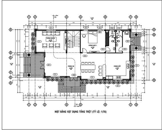 bản vẽ thiết kế mặt bằng vật dụng