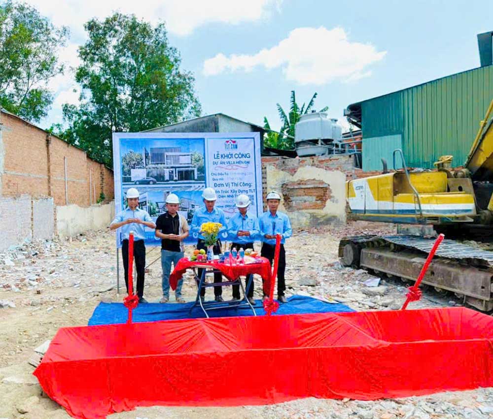 Khởi công xây dựng villa hiện đại tại Bình Thuận