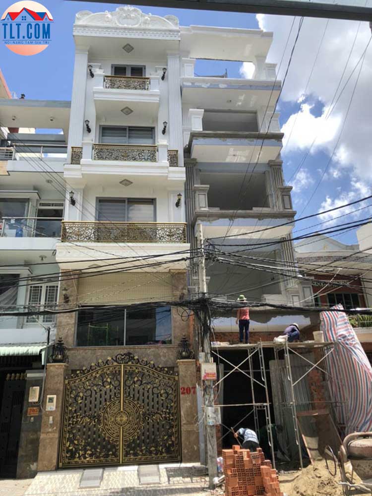 Thi công xây dựng trọn gói mẫu nhà phố 5 tâng tại Bửu Hòa Biên Hòa, Nhà cô Mai 