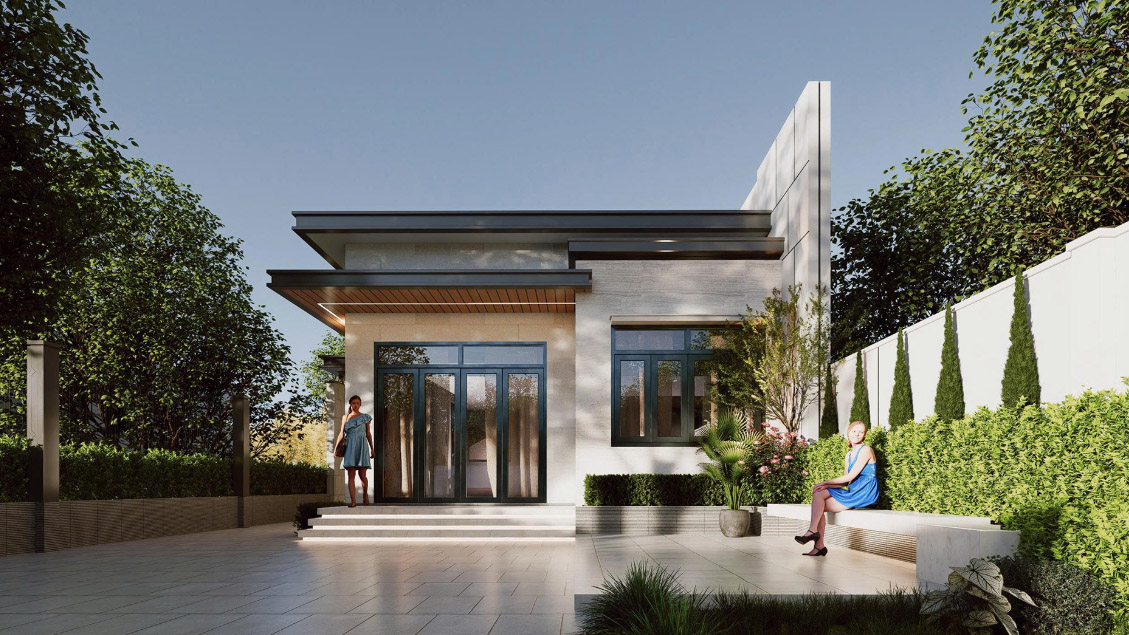 Thiết kế thi công xây nhà cấp 4 trọn gói tại Long Thành 