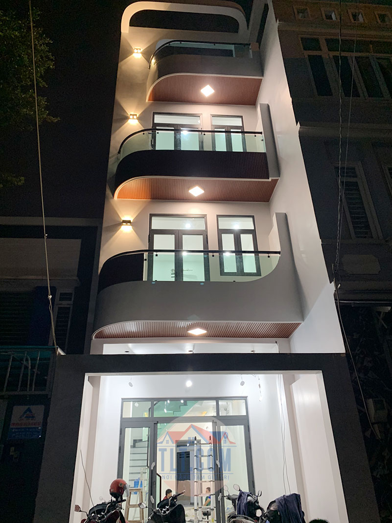 Mẫu nhà phố 3 tầng, nhà 1 trệt 2 lầu sân thường tại Ninh Kiều Cần Thơ