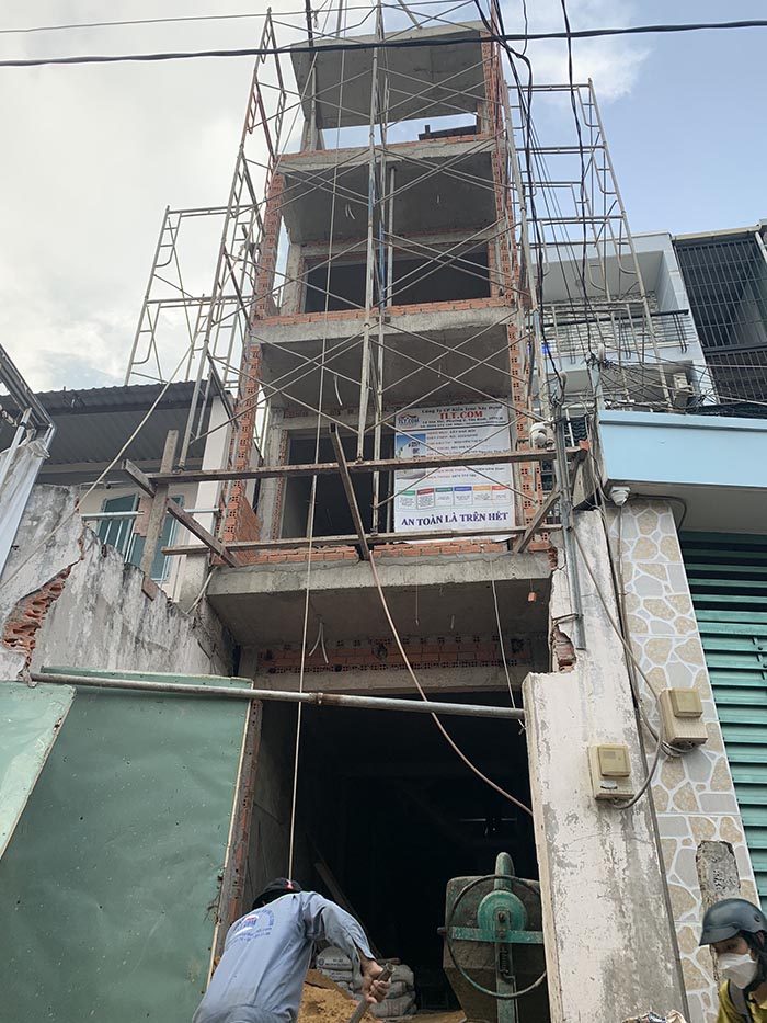 Thi công xây trọn gói nhà 4 tầng tại Biên Hòa 
