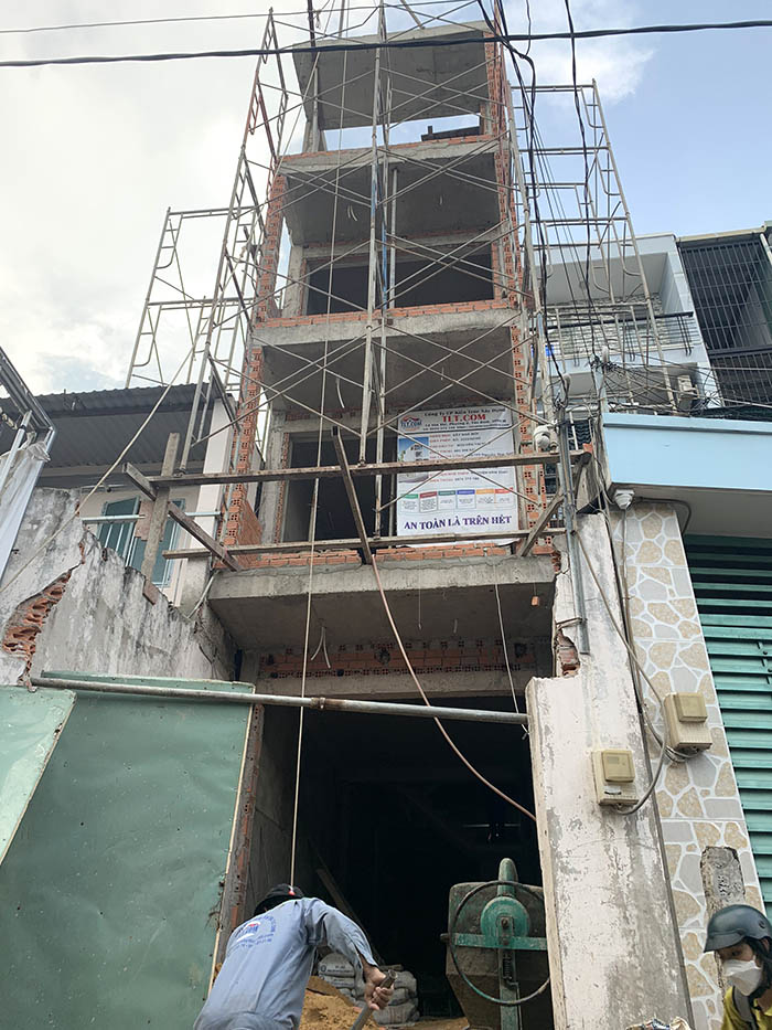 Thi công cải tạo cơi nói thêm lầu nhà tại phường Bửu Hòa, TP. Biên Hòa 