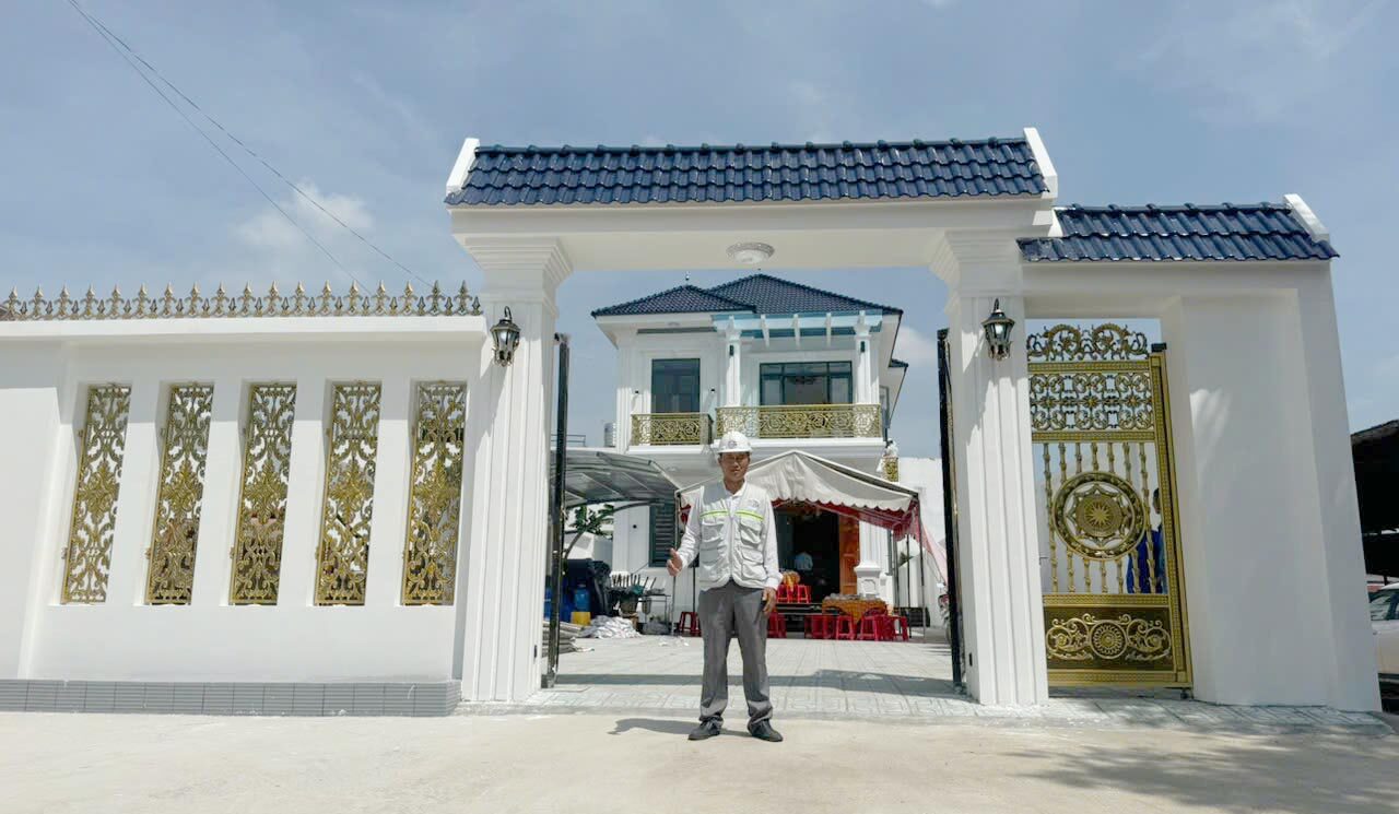 Bàn giao dự án xây biệt thự mái Nhật tại Tân Uyên, Bình Dương.