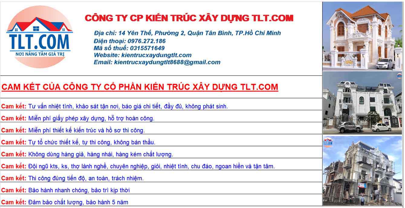 Cam kết của TLT cho dịch vụ sửa chữa cải tạo nhà và xây dựng nhà mới