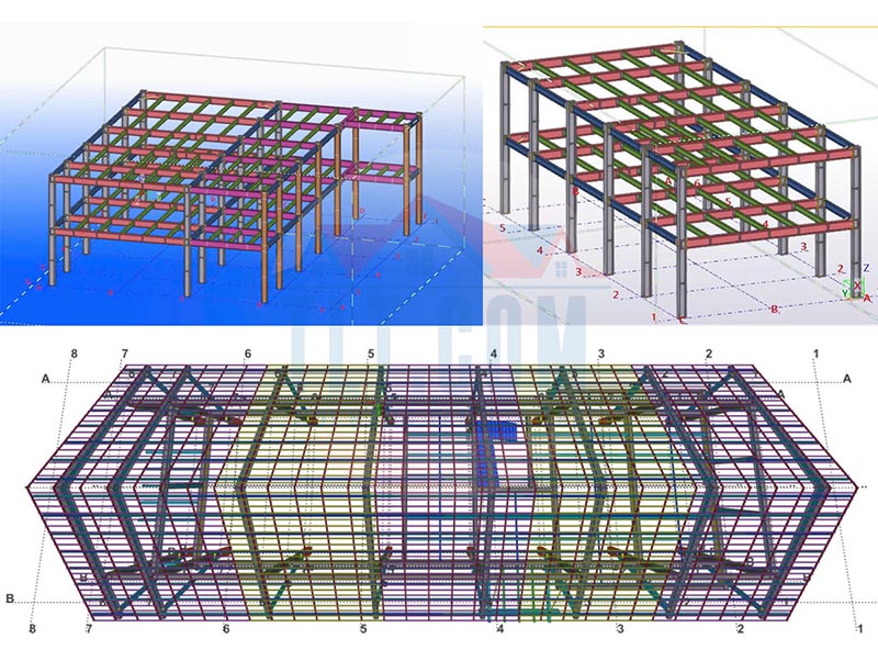 Thiết kế kết cấu nhà xưởng 