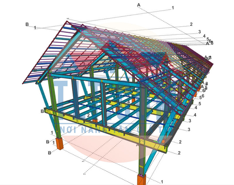 Phần thiết kế kết cấu nhà lợp mái