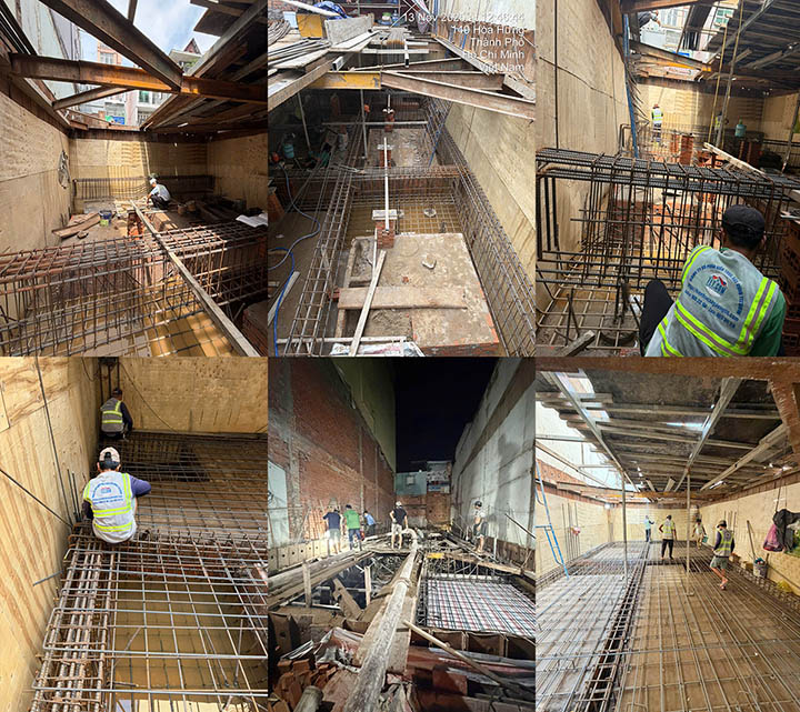Thi công xây dựng nhà phố có tầng hầm tại TPHCM 