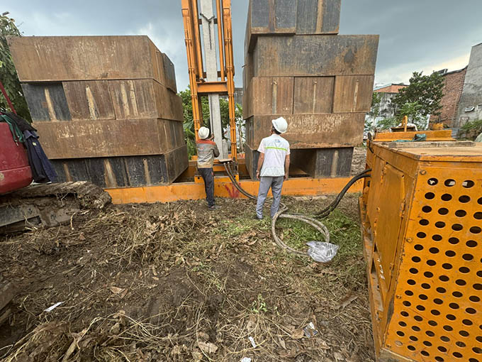 Giám sát công đoạn ép cọc móng 