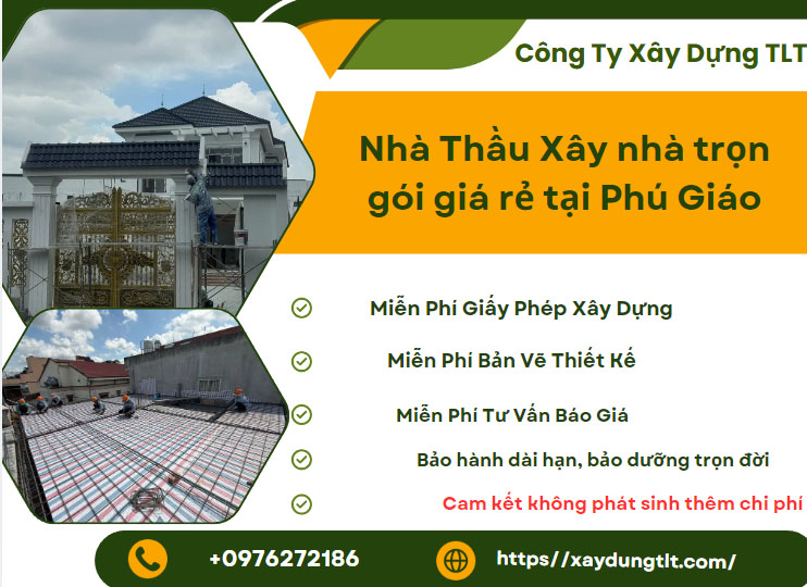 Công ty xây dựng nhà tại Phú Giáo