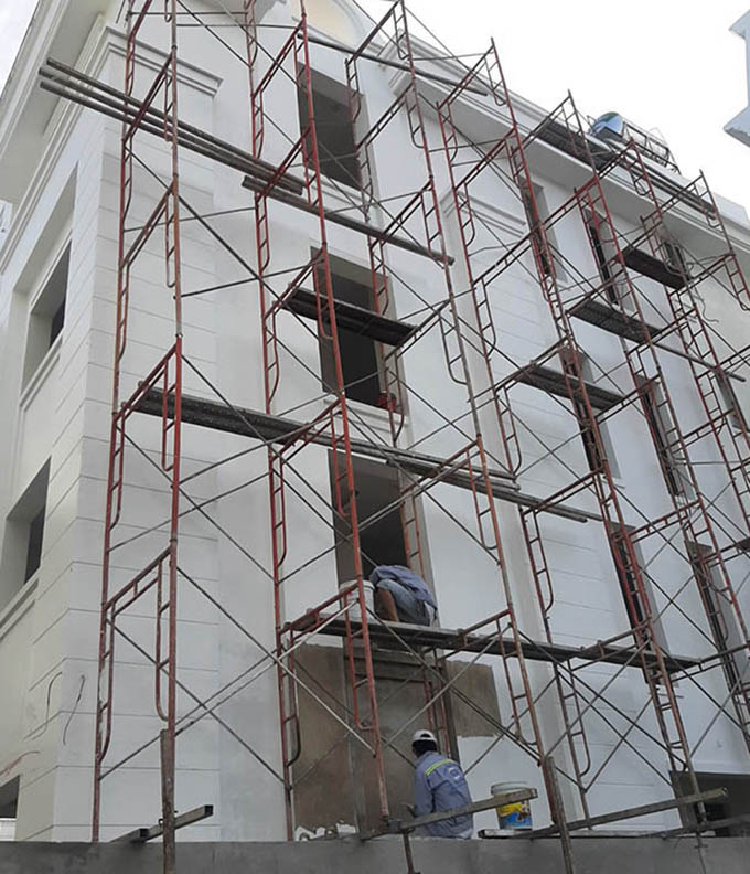 Thi công phần thô, ngoại thất căn nhà tại TPHCM