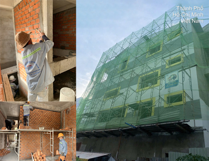 Xây dựng căn hộ mini 6 tầng tại TPHCM