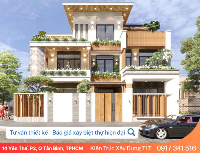 Báo giá xây biệt thự hiện đại Mới 2025 – Chi tiết & mẫu thiết kế đẹp 