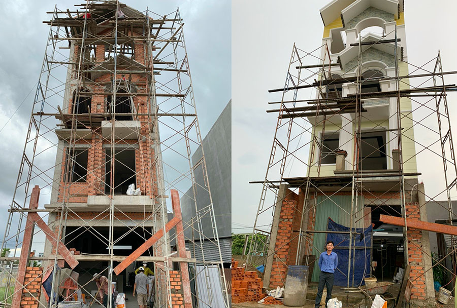 Thi công xây dựng nhà phố từ phần thô đến trọn gói