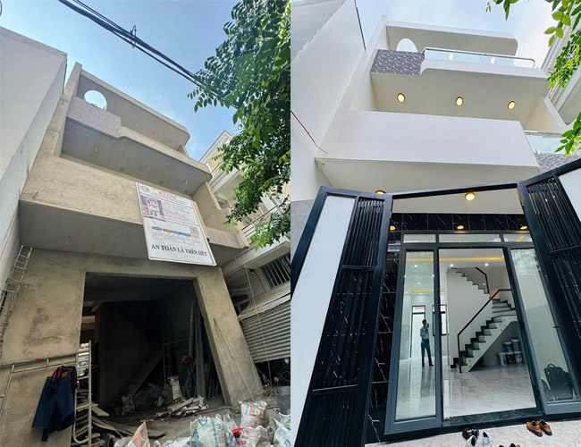 Bàn giao dự án xây nhà phố 1 trệt 2 lầu hiện đại tại Gò Vấp – Chủ đầu tư chị Hiếu 