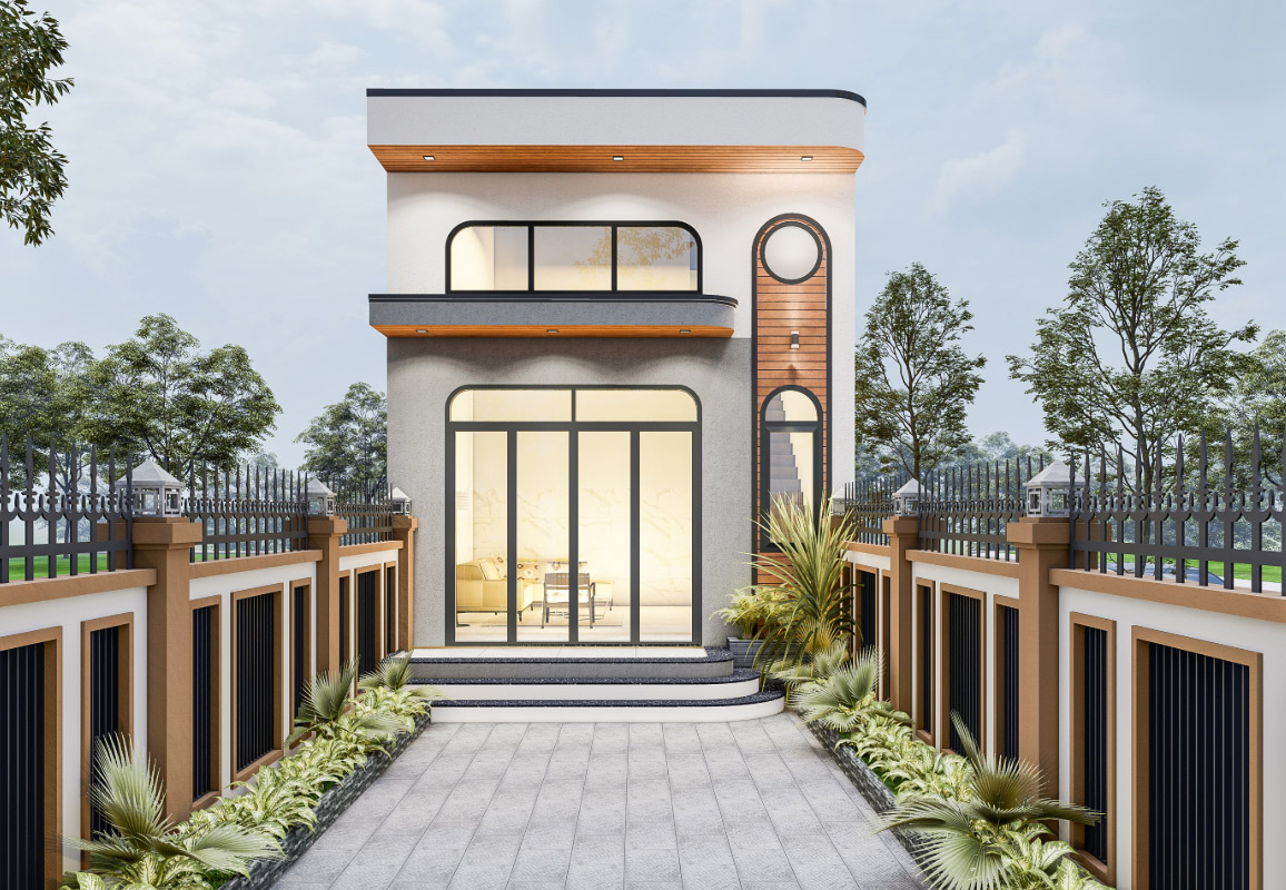Mẫu nhà gác lửng hiện đại tại Vườn Lài