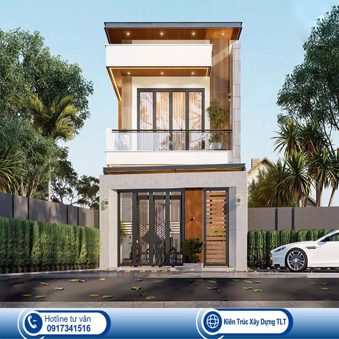 Biệt thự mini 1 trệt 1 lầu hiện đại xu hướng mới nhất 2025