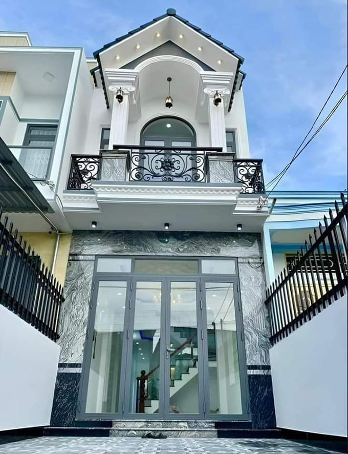 Chuẩn bị bàn giao căn nhà mái nhật tại Phú Lợi