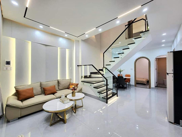 Góc hoàn thiện tầng trệt của căn nhà phố 