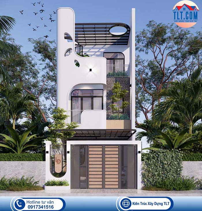Mẫu thiết kế nhà 1 trệt 2 lầu tại TPHCM