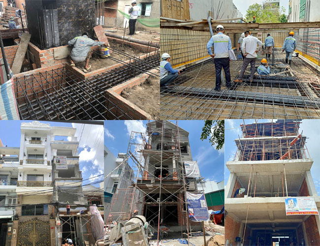 Hướng dẫn dự toán chi phí xây nhà phố phần thô tại Tp.HCM và các tỉnh