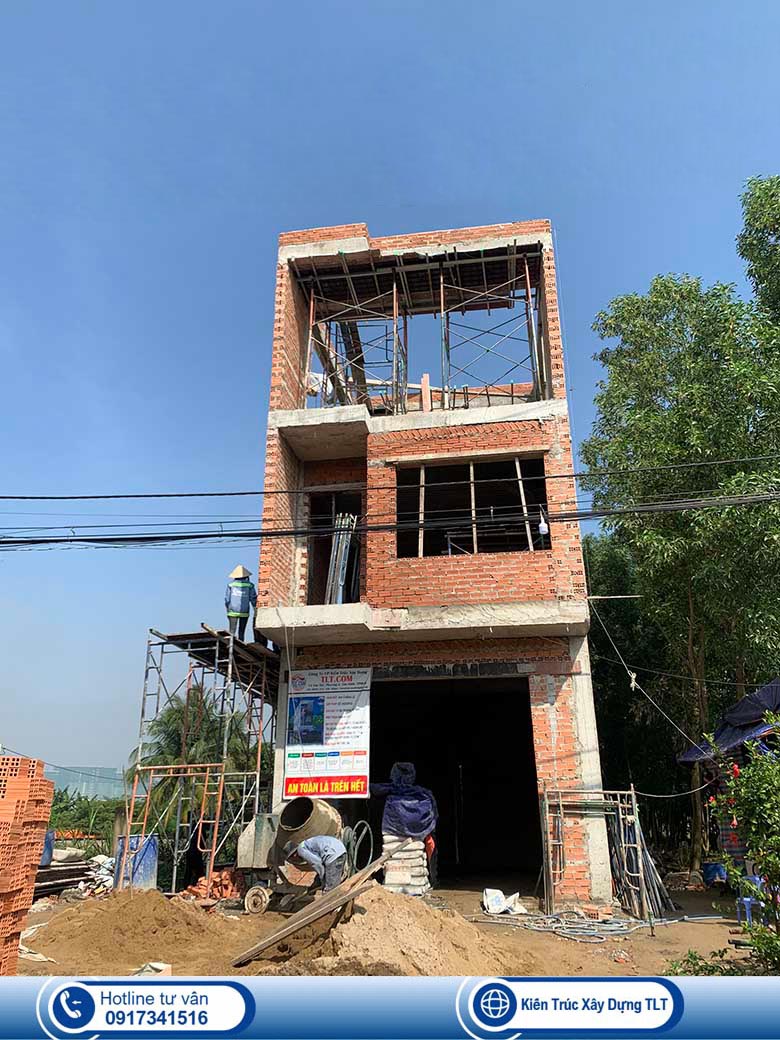 Thi công xây dựng nhà phố phần thô
