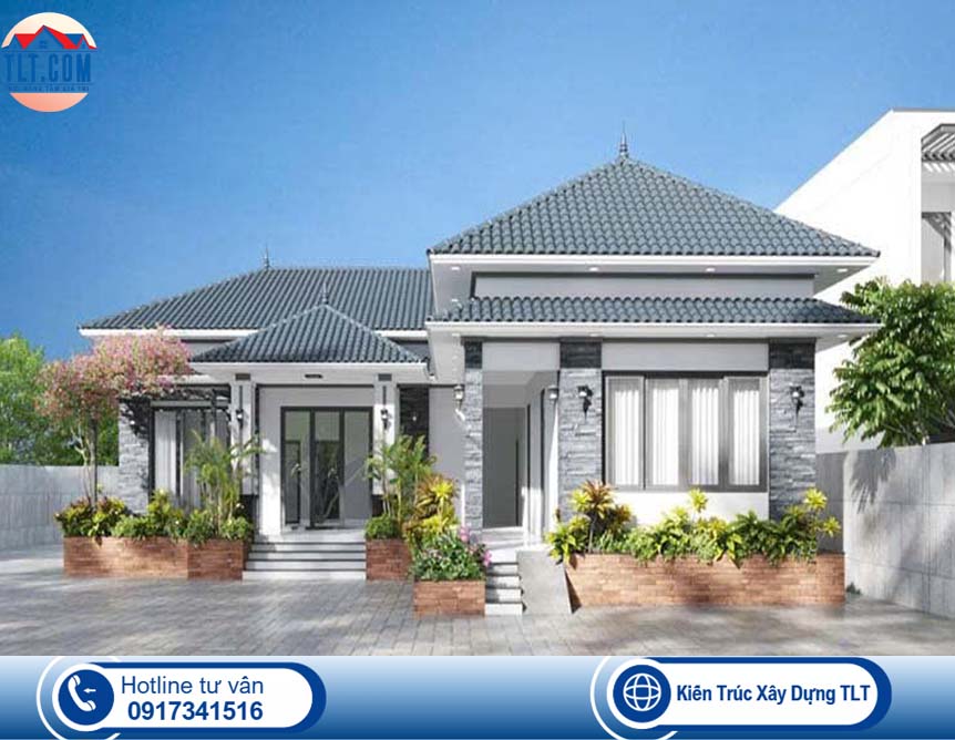 Thi công xây nhà cấp 4 mái Nhật 