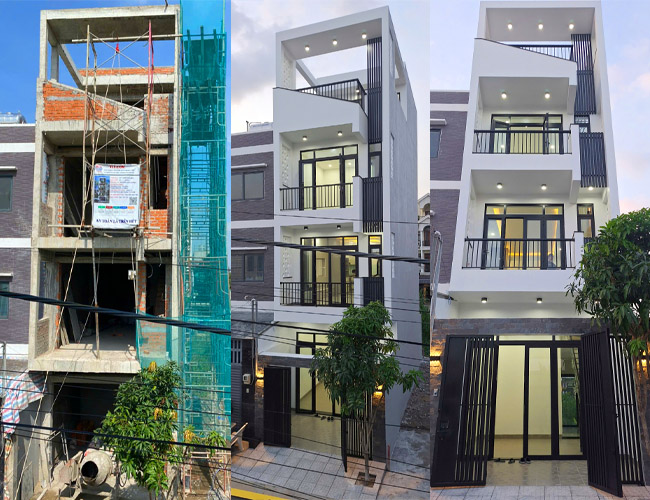 Bàn giao nhà phố 1 trệt 3 lầu hiện đại tại Phường Long Trường TPHCM 