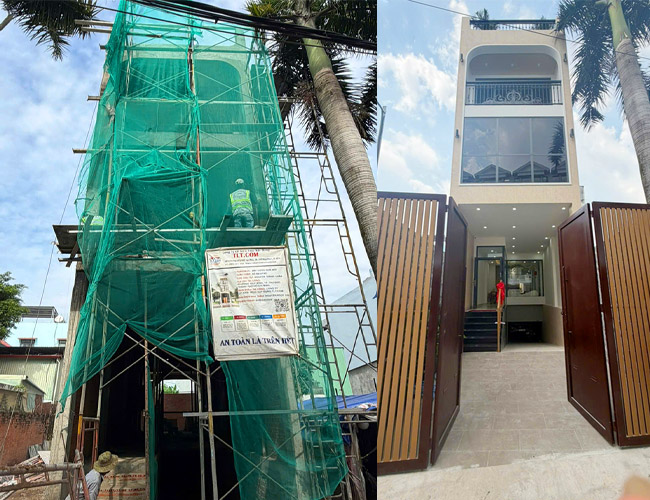 Dự án xây nhà phố có tầng hầm tại Thủ Đức -TPHCM 