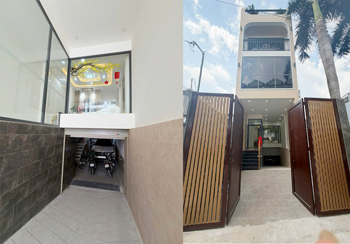 Nhà phố 1 hầm 1 lửng 2 tầng 