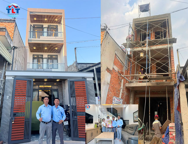 Bàn giao dự án nhà phố hiện đại 1 trệt 2 lầu tại Biên Hòa 