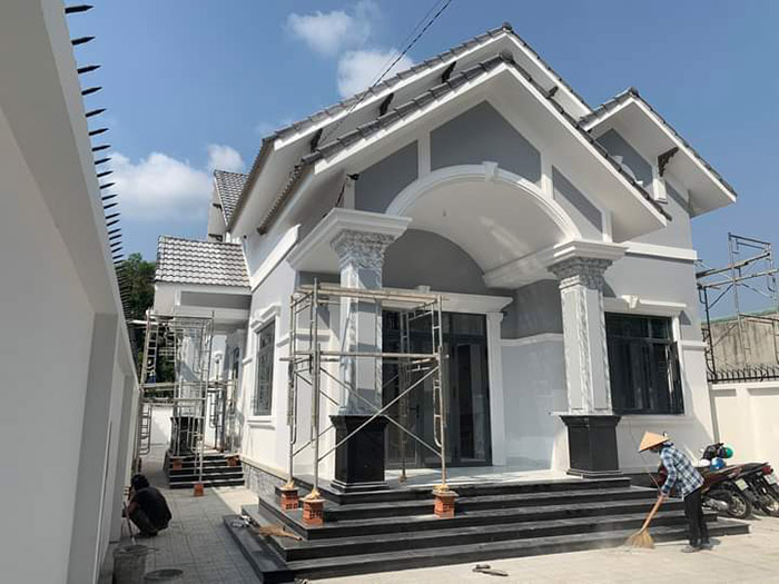 Dự án xây nhà cấp 4 mái Thái tại Bình Châu trọn gói 