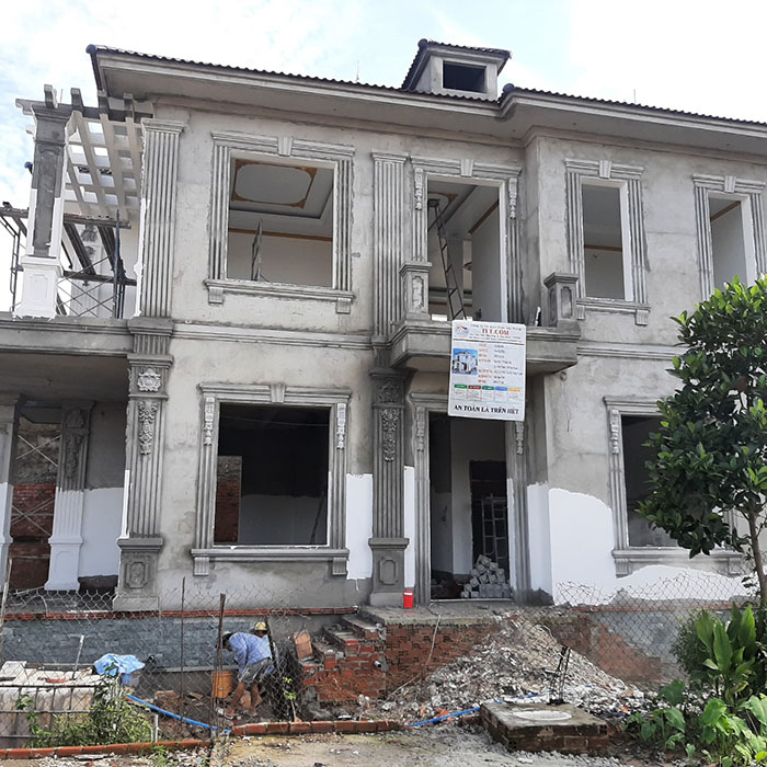 Thi công biệt thự 2 tầng tại Bình Châu