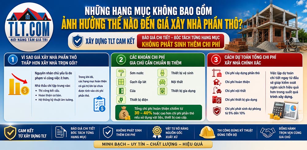 Báo giá xây nhà phần thô