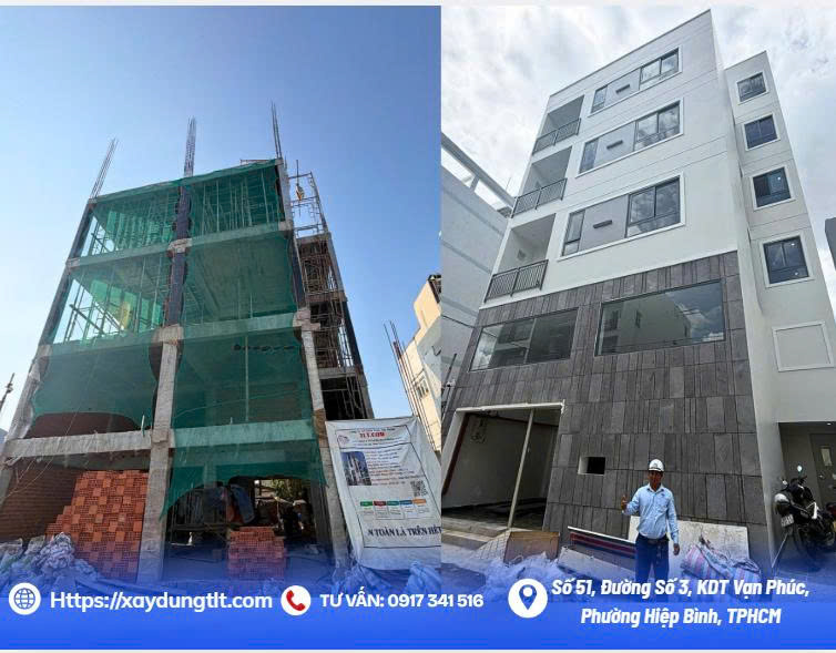 Thi công căn hộ dịch vụ trọn gói tại Phường Bình Trưng