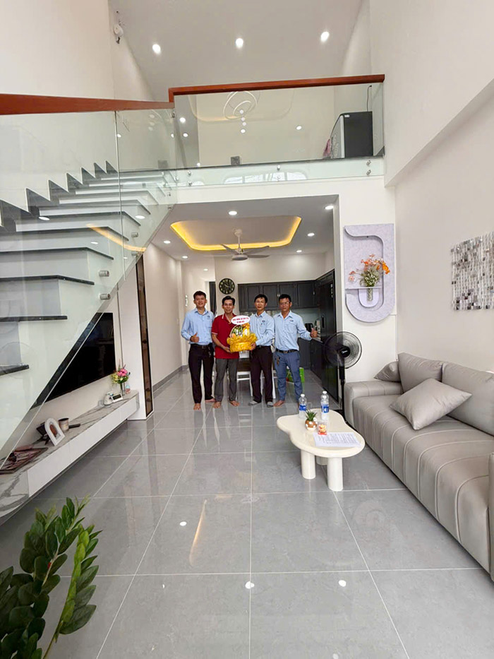 Bàn giao dự án xây nhà gác lửng tại Củ Chi - TPHCM.